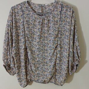 Sienna Sky ladies pastel floral blouse - size small